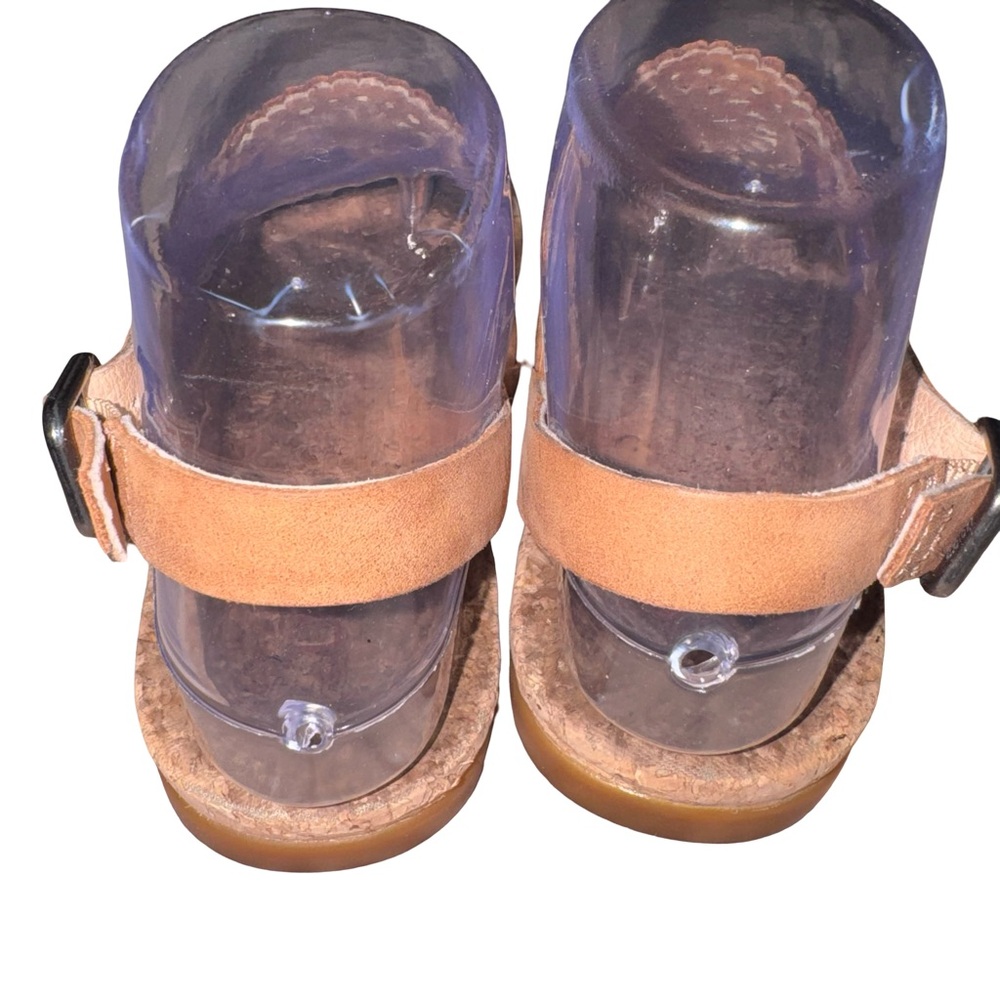 UGG Ayden Leather Medallion Thong Sandals Cork Footbed Boho Comfort Sandals - Picture 5 of 7